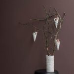 Weihnachtsbaumschmuck Lace 2er Set Tüten aus Porzellan