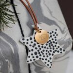 Weihnachtsbaumschmuck Star aus Porzellan 3er Set