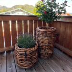 Pflanzkorb A2 Living Rattan Korb Maxi rund low Durchmesser 45 cm, Höhe 39 cm