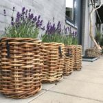A2 Living Rattan Korb Mini rund Durchmesser 32 cm, Höhe 40 cm