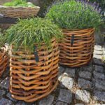 A2 Living Rattan Korb Mini rund Durchmesser 32 cm, Höhe 40 cm