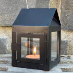 A2 Laterne schwarz 12 cm hoch