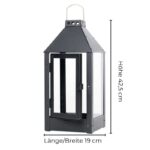 Schwarze Laterne Midi 42,5 cm hoch von A2 Living