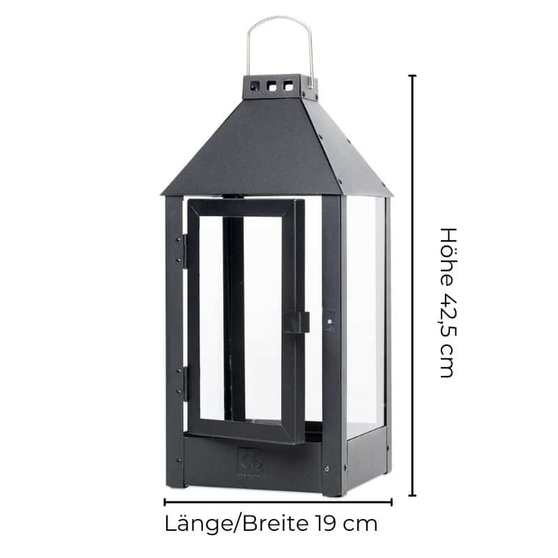 Schwarze Laterne Midi 42,5 cm hoch von A2 Living