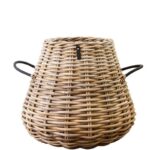 Rattankorb groß Pear Mega 60 x 70 cm in Birnenform aus Kubu-Rattan A2 Living