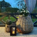 Rattankorb groß Pear Mega 60 x 70 cm in Birnenform aus Kubu-Rattan A2 Living
