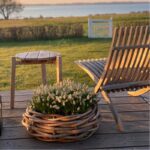 A2 Living Rattan Korb, Schale für Indoor und Outdoor, naturbelassen