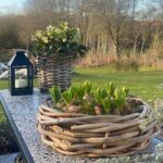 A2 Living Rattan Korb, Schale maxi für Indoor und Outdoor, naturbelassen