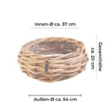 Rattan Schale Maxi von A2 Living für Indoor und Outdoor