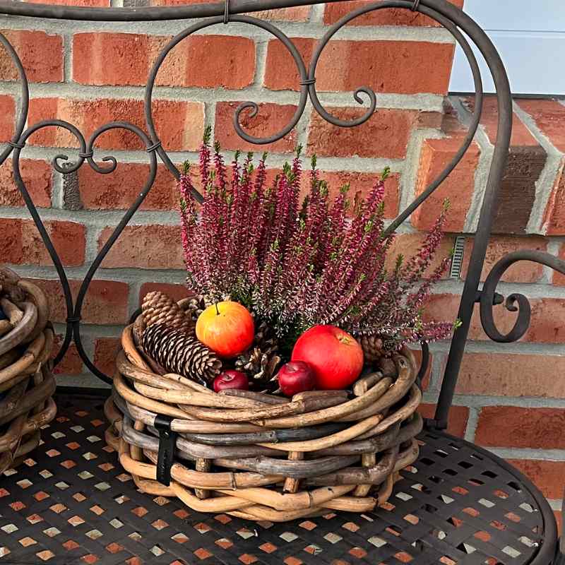 A2 Living Rattan Korb, Schale mini für Indoor und Outdoor, naturbelassen