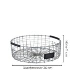 Drahtkorb rund Durchmesse 36 cm von A2 Living