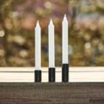Schwarze Kerzenständer für Stabkerzen im 3er Set von A2 Living, magnetisch