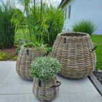 A2 Living Rattan-Korb Pear in drei Größen, für Indoor und Outdoor