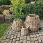 A2 Living Rattan-Korb Pear in drei Größen, für Indoor und Outdoor