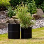 Metall Blumentopf, 2er Set, schwarz von A2 Living