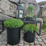 Metall Blumentopf, 2er Set, schwarz von A2 Living