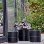 Pflanztopf schwarz von A2 Living im 3er Set