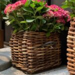 Rattankorb eckig groß Maxi Low von A2 Living. Länge 41 cm x Breite 41 cm x Höhe 39 cm