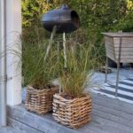Rattankorb eckig Mini Low von A2 Living für Indoor und Outdoor Länge 27 cm, Breite 27 cm, Höhe 24 cm