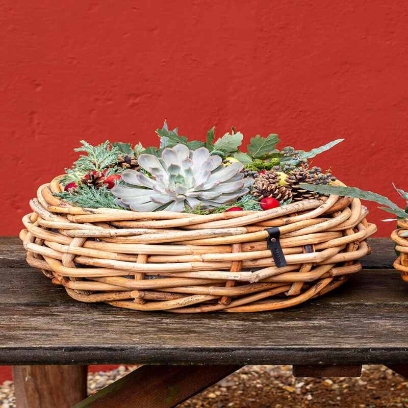A2 Living Rattan Schale, Mega rund 70x25 cm