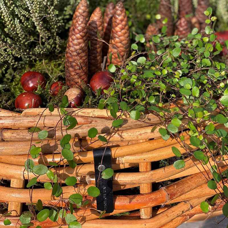 A2 Living Rattan Schale, Mega rund 70x25 cm