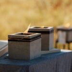 Betonfeuer Kea von Beske. Wieder auffüllbar. Für Draußen