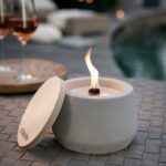 Betonfeuer Steller von Beske. Wieder auffüllbar. Für Draußen