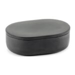 Ovale Box mit Deckel schwarz Cose Serax