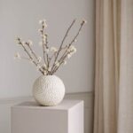 Vase Kaia 15cm von Cooee in der Farbe linnen