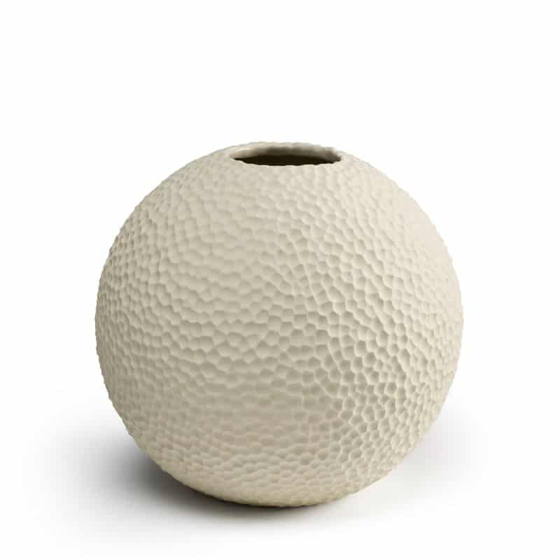 Vase Kaia 25cm von Cooee in der Farbe linnen
