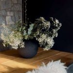 Vase Kaia 25cm von Cooee in der Farbe schwarz