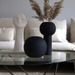 Cooee Vase Ball 20cm Durchmesser in schwarz