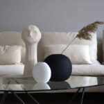 Cooee Vase Ball 20cm Durchmesser in schwarz