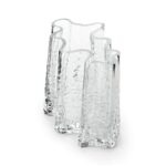 Vase Gry Wide 19 cm von Cooee in der Farbe clear / klar