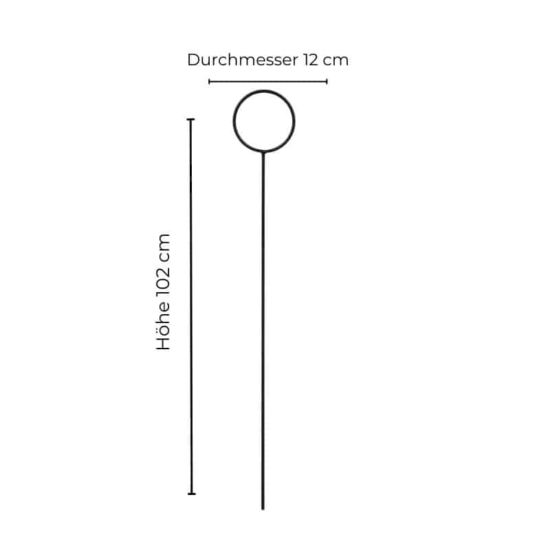 Garden Stick, Rankhilfe von DBKD schwarz aus Metall