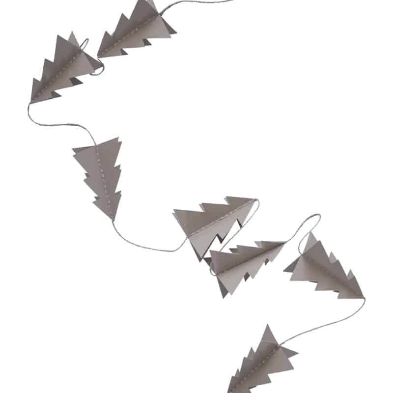 Papiergirlande Bäume 3 Meter lang