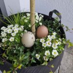 Osterhase Hare von DBKD aus Keramik mit Metallohren