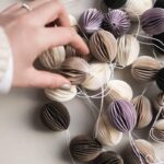 Osterei Ovoid aus Papier in verschiedenen Farben