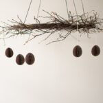 Osterei Ovoid aus Papier in verschiedenen Farben