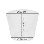 Kunststoff-Einsatz für Pflanzgefäße, Durchmesser 50 cm, Höhe 38 cm
