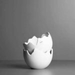 Keramikschale happy easter weiss