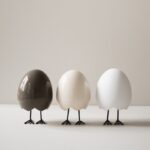 Osterdeko Happy Feet von DBKD in den Farben shiny dust, weiß und vanilla