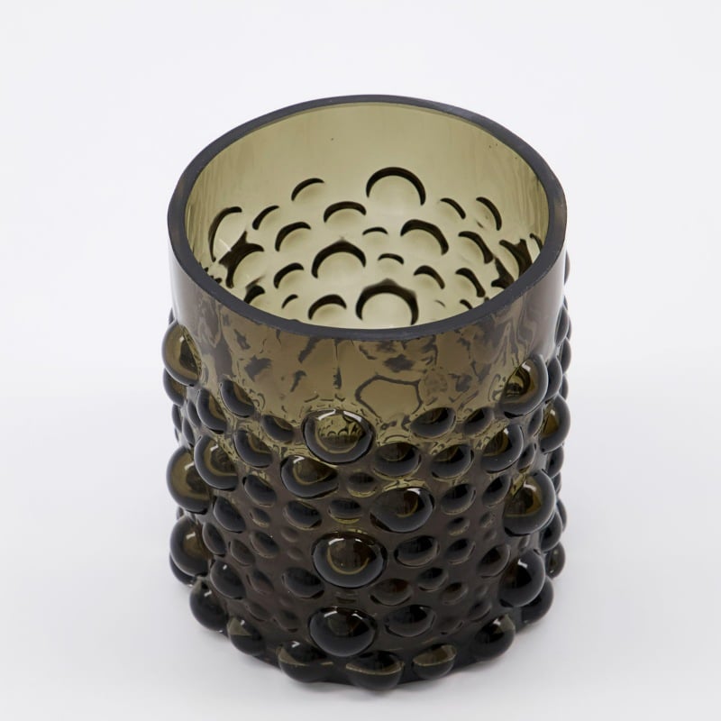 Teelichthalter Foam von Nicolas Vahe aus braunem Glas