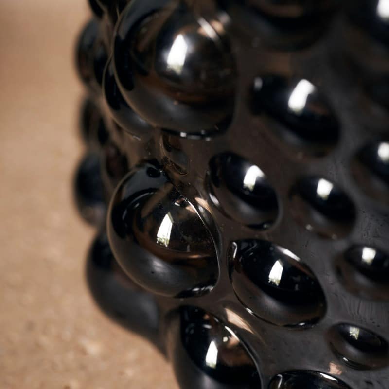 Teelichthalter Foam von Nicolas Vahe aus braunem Glas