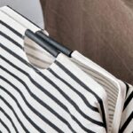 Aufbewahrungskorb schwarz weiß gestreift, faltbar von House Doctor