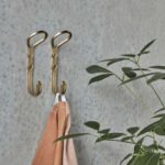 Haken Yra, Messing finish von House Doctor, 2er Set