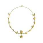 Kerzenhalter Mistel von House Doctor, messing-finish