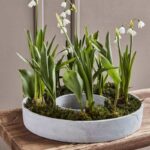 grauer Kerzenhalter The Ring von House Doctor aus Polystone