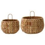 Aufbewahrungskorb 2er Set Hang natur von House Doctor