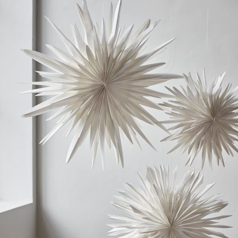 Papierstern Dust 40 cm, off-white